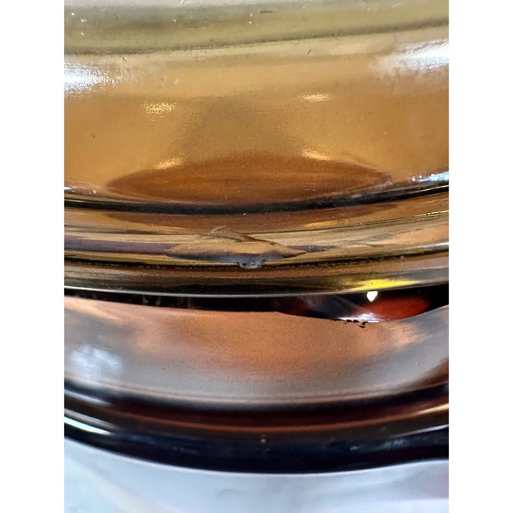 Visions by‎ Corning Amber Glass Double Boiler Set V-1.5-B 1.5L France 3 Piece